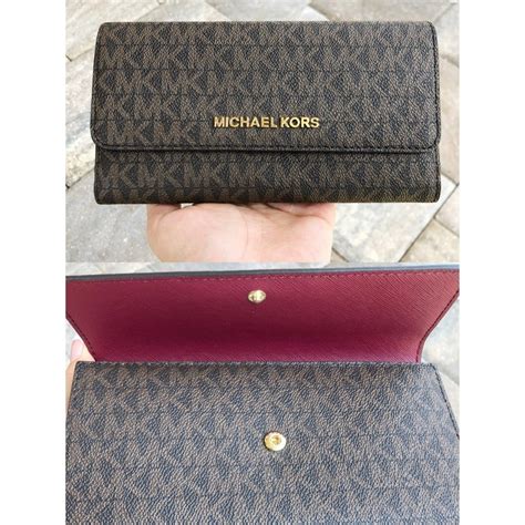 michael kors jet wallet|michael kors large trifold wallet.